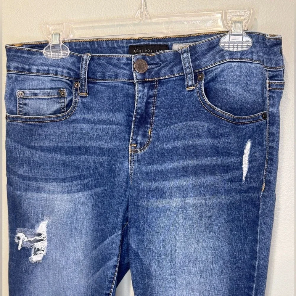 Aeropostale Distressed Jegging Jean Denim Jeans Size 12